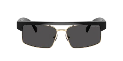 Michael Kors Saint Lucia 59mm Rectangular Sunglasses In Black