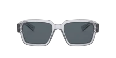 Prada Eyewear Rectangular Frame Sunglasses In Gray
