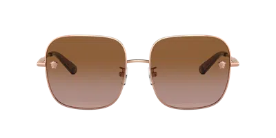 Versace Woman Sunglass Ve2246d In Brown