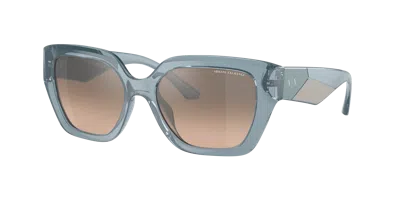 Armani Exchange Woman Sunglass Ax4125su In Blue