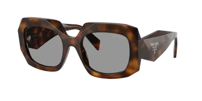 Prada 0pr B23s Oversized Square Tortoiseshell Sunglasses In Brown