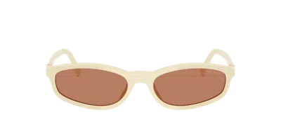 Miu Miu Woman Sunglass Mu A06sf In Brown