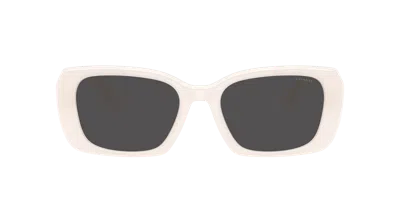 Coach Maxi Sculpted C Oversized Rectangle Sunglasses In Brown