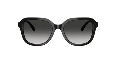 Coach Woman Sunglass Hc8437f Cby89 In Black
