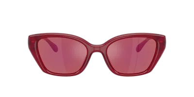 Coach C Hardware Square Cat Eye Sunglasses In Burgundy