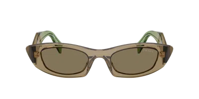 Prada Woman Sunglass Pr B16sf In Brown