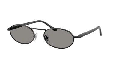 Persol 55mm Rectangular Sunglasses In Gray