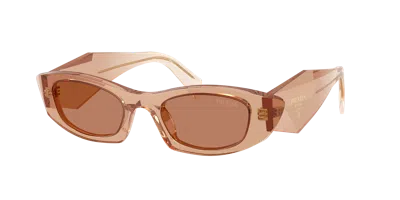 Prada Woman Sunglass Pr B16sf In Brown