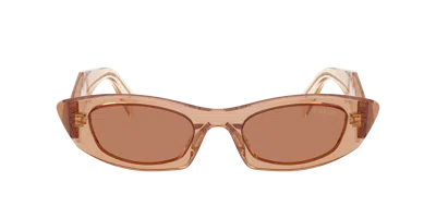 Prada Woman Sunglass Pr B16sf In Brown