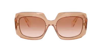 Prada Woman Sunglass Pr B23s In Brown