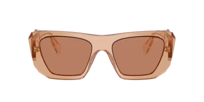 Prada Brown Cat Eye Ladies Sunglasses Pr B18s 28e90q 53 In Brown