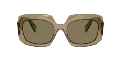 Prada Woman Sunglass Pr B23sf In Green