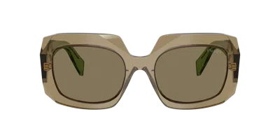 Prada Woman Sunglass Pr B23sf In Green