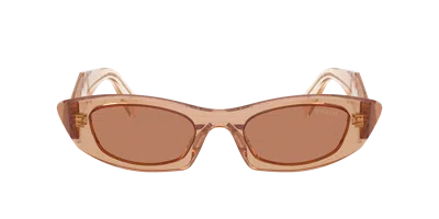 Prada Woman Sunglass Pr B16sf In Brown
