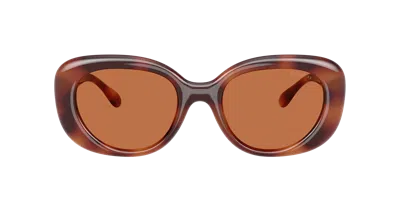 Coach Brown Oval Ladies Sunglasses Hc8391u 577473 53