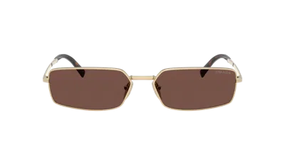 Prada Rectangular-frame Sunglasses In Brown