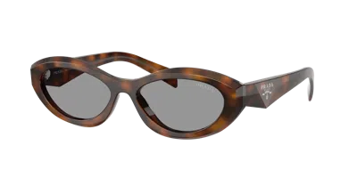 Prada Woman Sunglass Pr 26zs In Brown