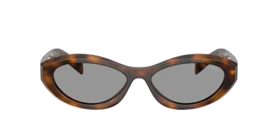 Prada Woman Sunglass Pr 26zs In Brown