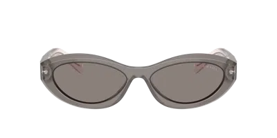 Prada Woman Sunglass Pr 26zsf In Gray