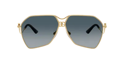 Dolce & Gabbana Full Frame Sunglasses In Gold