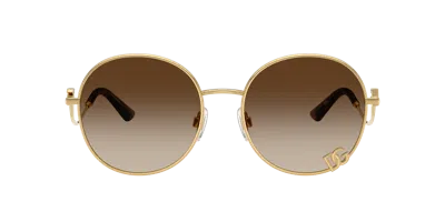 Dolce & Gabbana Dolce&gabbana Woman Sunglass Dg2324 In Gold