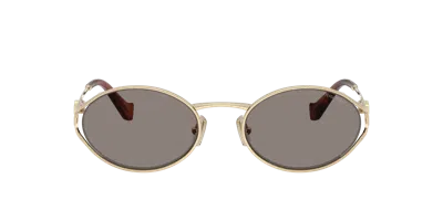 Miu Miu Woman Sunglass Mu 52ys In Gray