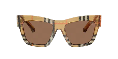 Burberry Woman Sunglass Be4449f In Brown