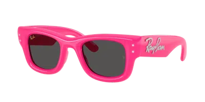 Ray Ban Rayban Rb4940 Wayfarer Puffer By Asap Rocky 683287 Lucido Fucsia Sunglasses In Pink