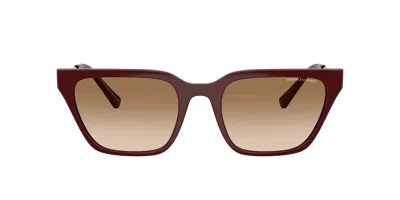 Armani Exchange Woman Sunglass Ax4158sf In Brown