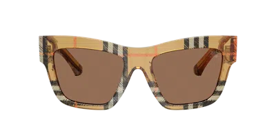Burberry Woman Sunglass Be4449f In Brown