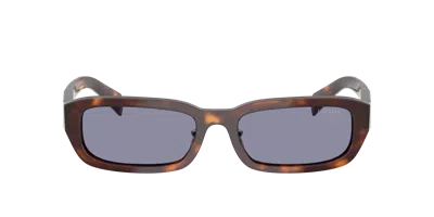Prada Pr B06s 15w03n 53mm Womens Rectangle Sunglasses In Gray