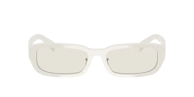 Prada Pr B06s 26a40i 53mm Womens Rectangle Sunglasses In Brown