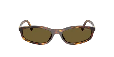 Miu Miu Woman Sunglass Mu A06sf In Brown