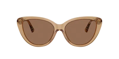 Burberry Woman Sunglass Be4457f In Brown