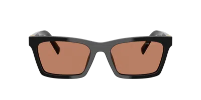 Miu Miu Woman Sunglass Mu A05sf In Brown