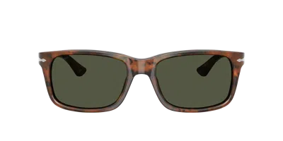 Persol 53mm Rectangular Sunglasses In Havana