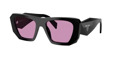 Prada Symbole Geometric-frame Sunglasses In Purple