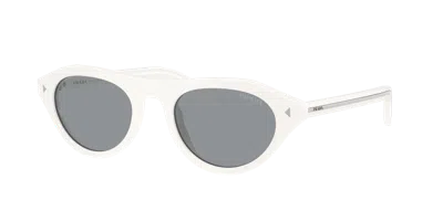 Prada Pr B15s 17k80r 51mm Womens Irregular Sunglasses In White