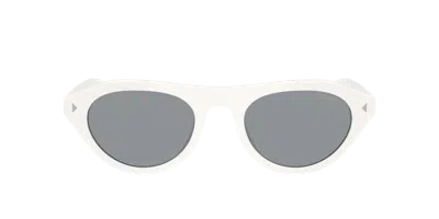 Prada Pr B15s 17k80r 51mm Womens Irregular Sunglasses In White