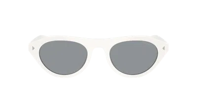 Prada Pr B15s 17k80r 51mm Womens Irregular Sunglasses In White