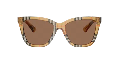 Burberry Woman Sunglass Be4470 In Brown