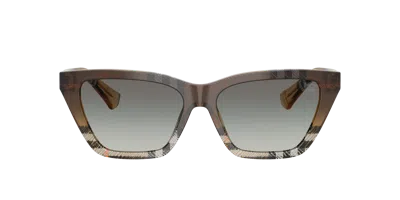 Burberry Woman Sunglass Be4468f In Brown