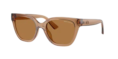 Armani Exchange Woman Sunglass Ax4164su In Brown