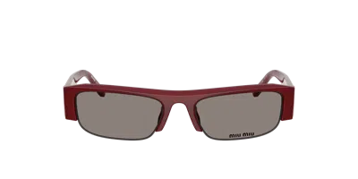 Miu Miu Woman Sunglass Mu B07sf In Burgundy