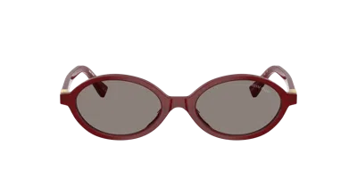 Miu Miu Woman Sunglass Mu 04zs In Brown