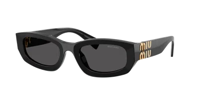Miu Miu Woman Sunglass Mu B04sf In Black