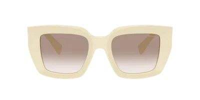 Miu Miu Sonnenbrille Mit Eckigem Gestell In Neutral