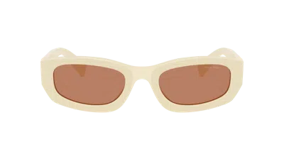 Miu Miu Woman Sunglass Mu B04sf In Yellow