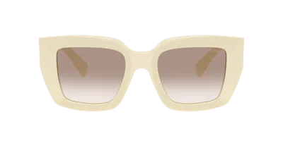 Miu Miu Sonnenbrille Mit Eckigem Gestell In Brown