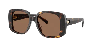 Tory Burch 53mm Gradient Square Sunglasses In Black
